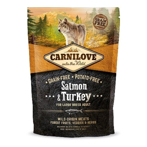Carnilove Salmon / Turkey Adult Large Breed - DROOGVOER - BrokjesKoning.nl