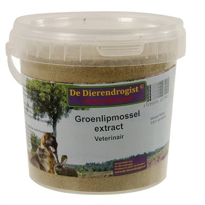 Dierendrogist Groenlipmossel Extract Veterinair - VOEDINGSSUPPLEMENTEN - BrokjesKoning.nl