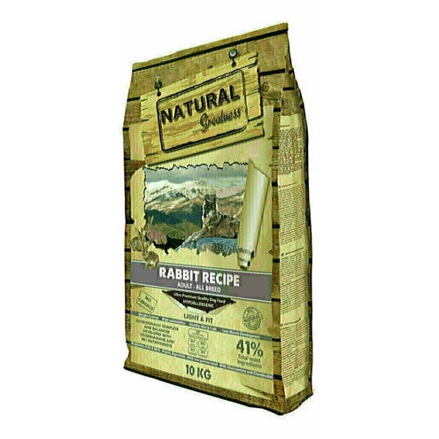 Natural Greatness Rabbit Light & Fit Recipe - DROOGVOER - BrokjesKoning.nl