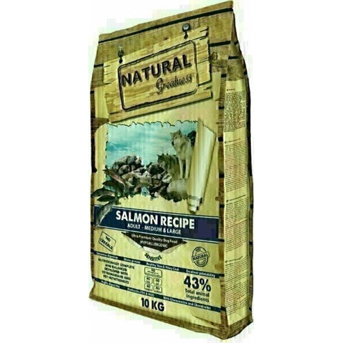 Natural Greatness Salmon Sensitive Medium - DROOGVOER - BrokjesKoning.nl