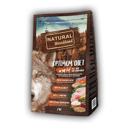 Natural Woodland Optimum Mini / Medium Breed Diet - DROOGVOER - BrokjesKoning.nl
