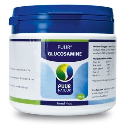 Puur Natuur Puur Glucosamine Voor De Hond En Kat - VOEDINGSSUPPLEMENTEN - BrokjesKoning.nl