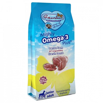 Renske Hond Mighty Omega Plus Lam Hypoallergeen - DROOGVOER - BrokjesKoning.nl