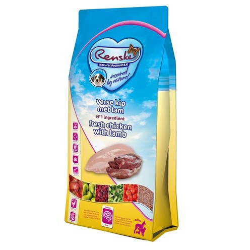 Renske Super Premium Puppy Kip / Lam - DROOGVOER - BrokjesKoning.nl