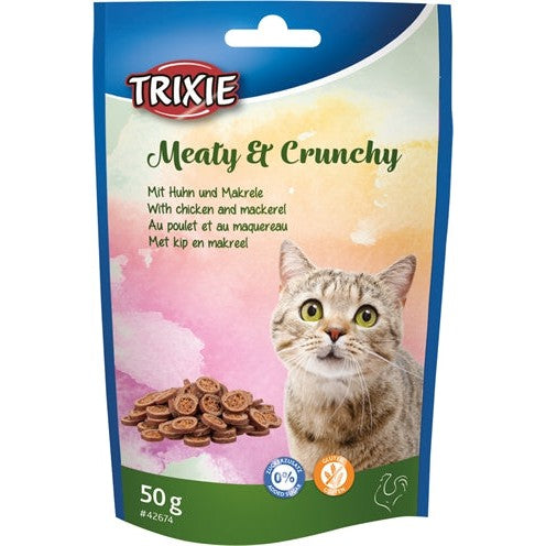 Trixie Meaty & Crunchy Kip / Makreel Glutenvrij - SNACKS GEDROOGD - BrokjesKoning.nl