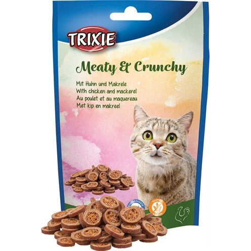 Trixie Meaty & Crunchy Kip / Makreel Glutenvrij - SNACKS GEDROOGD - BrokjesKoning.nl