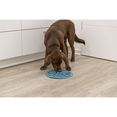 Trixie Voermat Slowfeeding Tpe Blauw - VOER/DRINKBAKKEN - BrokjesKoning.nl