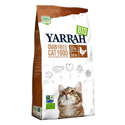 Yarrah Cat Adult Tarwevrij Kip / Vis - DROOGVOER - BrokjesKoning.nl