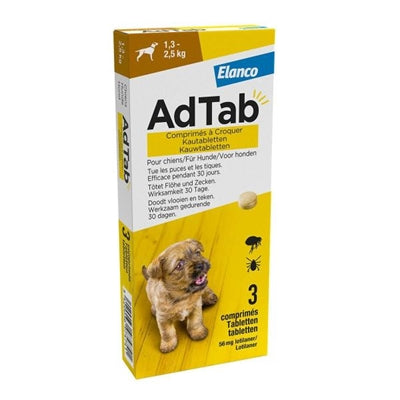 Adtab Kauwtablet Hond - BESTRIJDINGSARTIKELEN - BrokjesKoning.nl
