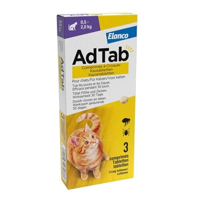 Adtab Kauwtablet Kat - BESTRIJDINGSARTIKELEN - BrokjesKoning.nl