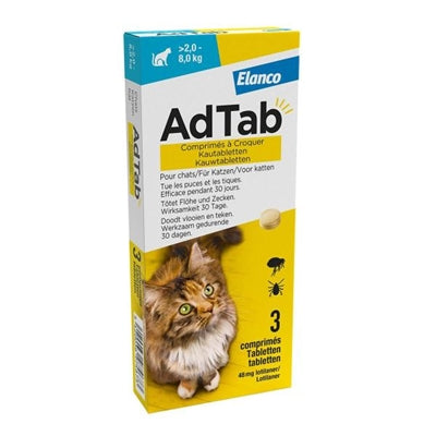 Adtab Kauwtablet Kat - BESTRIJDINGSARTIKELEN - BrokjesKoning.nl