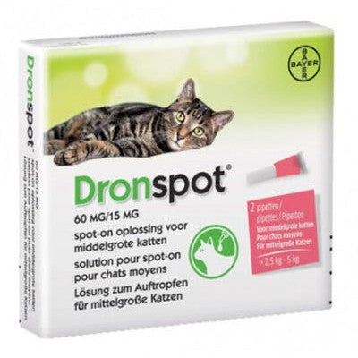 Bayer Dronspot Kat Spot On - BESTRIJDINGSARTIKELEN - BrokjesKoning.nl