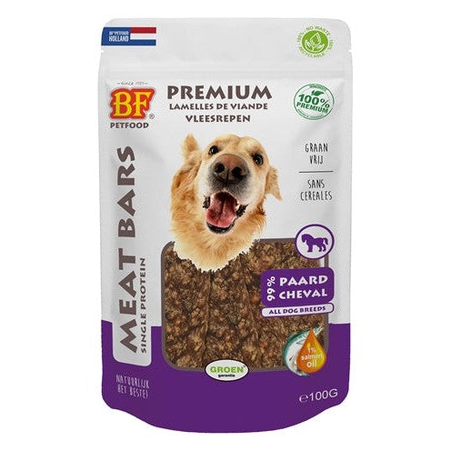 Bf Petfood Meat Bars Paard - SNACKS KAUW - BrokjesKoning.nl