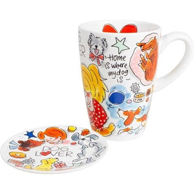 Blond Amsterdam Mok Dog Lover Xl - CADEAU ARTIKELEN - BrokjesKoning.nl