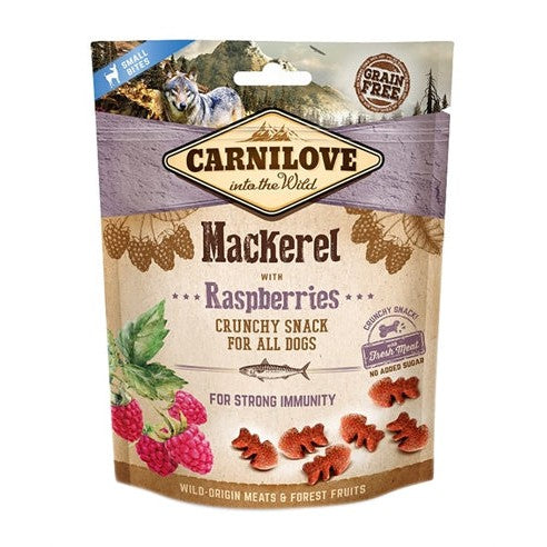 Carnilove Crunchy Snack Makreel / Framboos - SNACKS KOEK - BrokjesKoning.nl