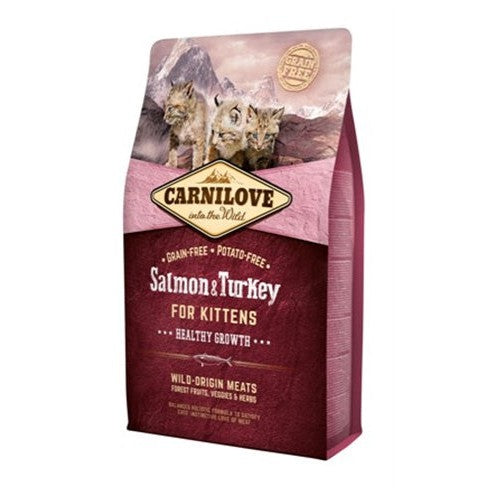 Carnilove Salmon / Turkey Kittens - DROOGVOER - BrokjesKoning.nl