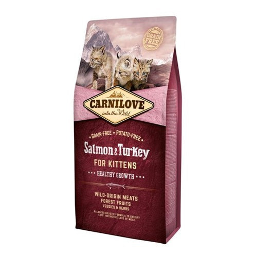 Carnilove Salmon / Turkey Kittens - DROOGVOER - BrokjesKoning.nl