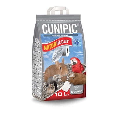 Cunipic Naturlitter Papier Bodembedekking - BODEMBEDEKKING - BrokjesKoning.nl