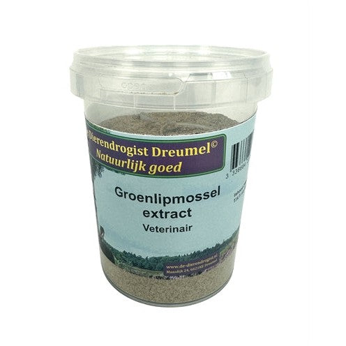 Dierendrogist Groenlipmossel Extract Veterinair - VOEDINGSSUPPLEMENTEN - BrokjesKoning.nl