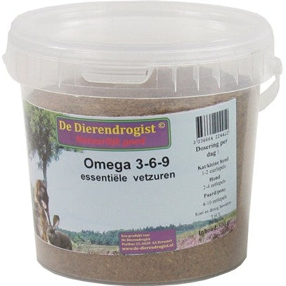 Dierendrogist Omega 3-6-9 Vetzuren - VOEDINGSSUPPLEMENTEN - BrokjesKoning.nl