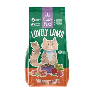 Easypets Lovely Lamb Adult Kattenvoer - DROOGVOER - BrokjesKoning.nl