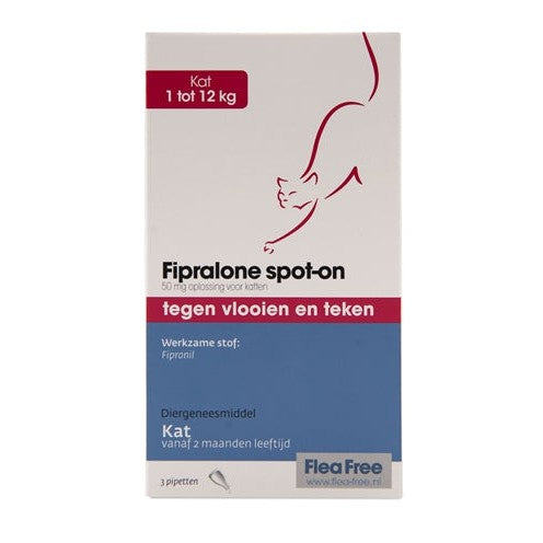 Exil Flea Free Fipralone Spot-On Kat - BESTRIJDINGSARTIKELEN - BrokjesKoning.nl