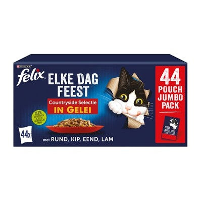 Felix Elke Dag Feest Countryside Selectie Rund / Kip / Eend / Lam - NATVOER - BrokjesKoning.nl