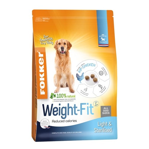 Fokker Weight-Fit Light / Sterilised - DROOGVOER - BrokjesKoning.nl