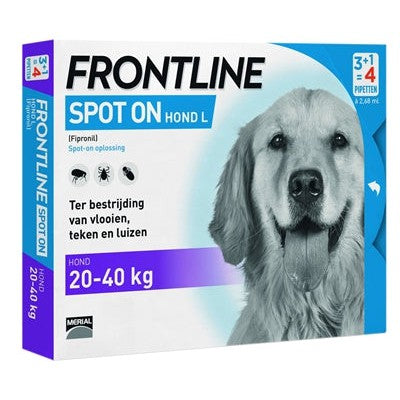 Frontline Hond Spot On Large - BESTRIJDINGSARTIKELEN - BrokjesKoning.nl