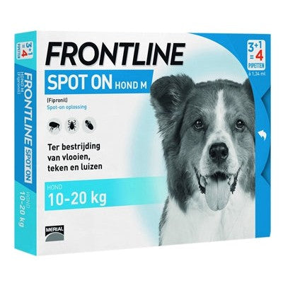 Frontline Hond Spot On Medium - BESTRIJDINGSARTIKELEN - BrokjesKoning.nl
