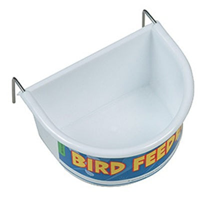 Happy Pet Voerbak Half Rond Wit - VOER/DRINKBAKKEN - BrokjesKoning.nl