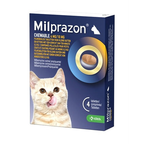 Krka Milprazon Kauwtabletten Ontwormingstabletten Kat - BESTRIJDINGSARTIKELEN - BrokjesKoning.nl