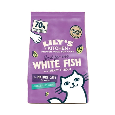 Lily's Kitchen Cat Senior Fish / Turkey Recipe - DROOGVOER - BrokjesKoning.nl