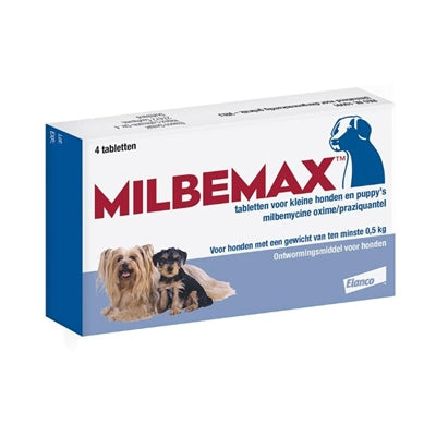 Milbemax Tablet Ontworming Puppy / Kleine Hond - BESTRIJDINGSARTIKELEN - BrokjesKoning.nl