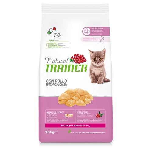 Natural Trainer Cat Kitten Chicken - DROOGVOER - BrokjesKoning.nl