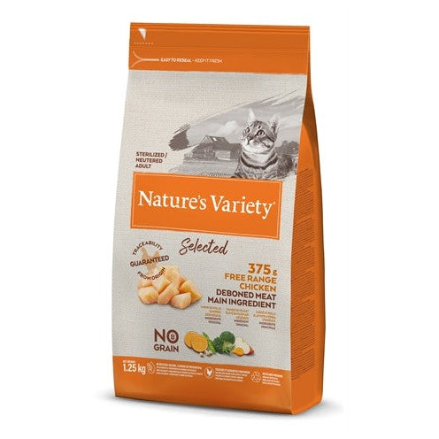 Natures Variety Selected Sterilized Free Range Chicken - DROOGVOER - BrokjesKoning.nl