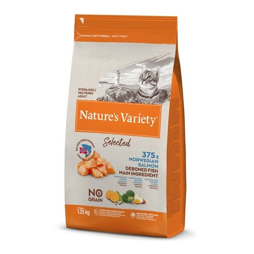 Natures Variety Selected Sterilized Norwegian Salmon - DROOGVOER - BrokjesKoning.nl
