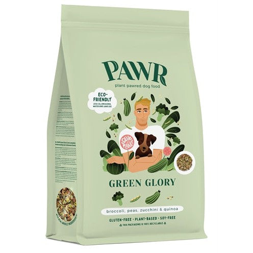 Pawr Plantaardig Vegan Green Glory Broccoli / Erwten / Courgette / Quinoa - DROOGVOER - BrokjesKoning.nl