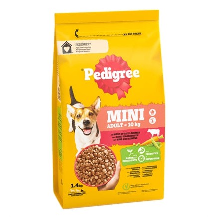 Pedigree Adult Mini Met Rund En Groenten - DROOGVOER - BrokjesKoning.nl