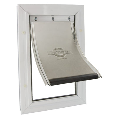 Petsafe Hondenluik Tot 100 Kg Aluminium Wit - HONDEN-KATTENLUIK - BrokjesKoning.nl