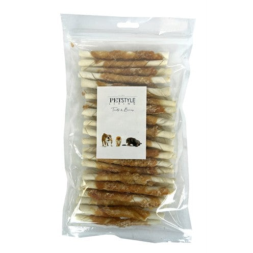 Petstyle Living Gedraaide Stick Met Kip - SNACKS KAUW - BrokjesKoning.nl