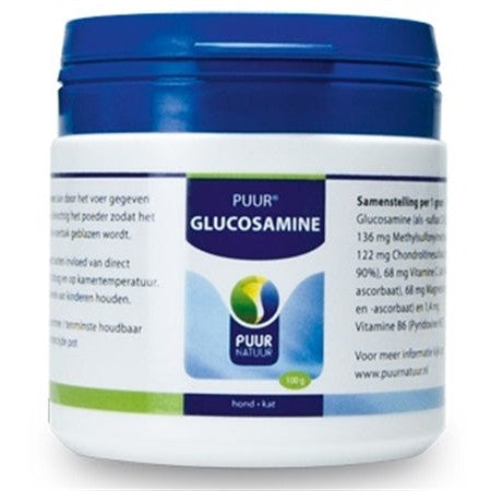 Puur Natuur Puur Glucosamine Voor De Hond En Kat - VOEDINGSSUPPLEMENTEN - BrokjesKoning.nl