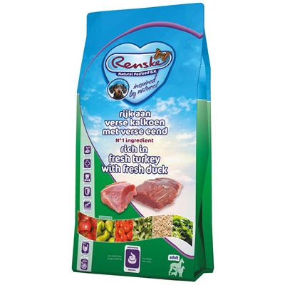 Renske Super Premium Adult Kalkoen / Eend - DROOGVOER - BrokjesKoning.nl