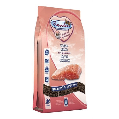 Renske Super Premium Adult Verse Zalm Graanvrij - DROOGVOER - BrokjesKoning.nl