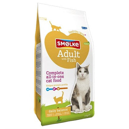 Smolke Cat Adult Fish / Rice - DROOGVOER - BrokjesKoning.nl