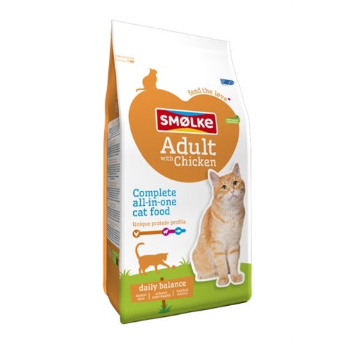 Smolke Cat Adult Kip / Rijst - DROOGVOER - BrokjesKoning.nl