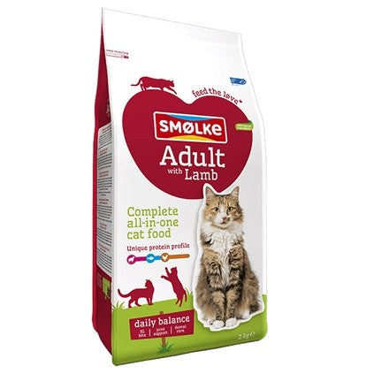 Smolke Cat Adult Lam / Rijst - DROOGVOER - BrokjesKoning.nl