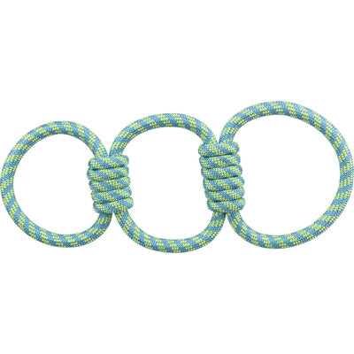 Trixie Aquatoy Touw Trekspeeltje Ringen Polyester Geel / Groen - ZOMER - BrokjesKoning.nl