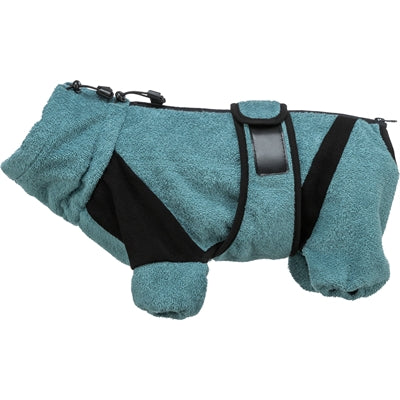 Trixie Badjas / Huisoverall Badstof Petrol - KLEDING - BrokjesKoning.nl