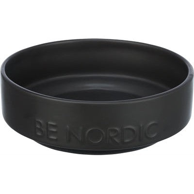 Trixie Be Nordic Voerbak Hond Keramiek / Rubber Zwart - VOER/DRINKBAKKEN - BrokjesKoning.nl